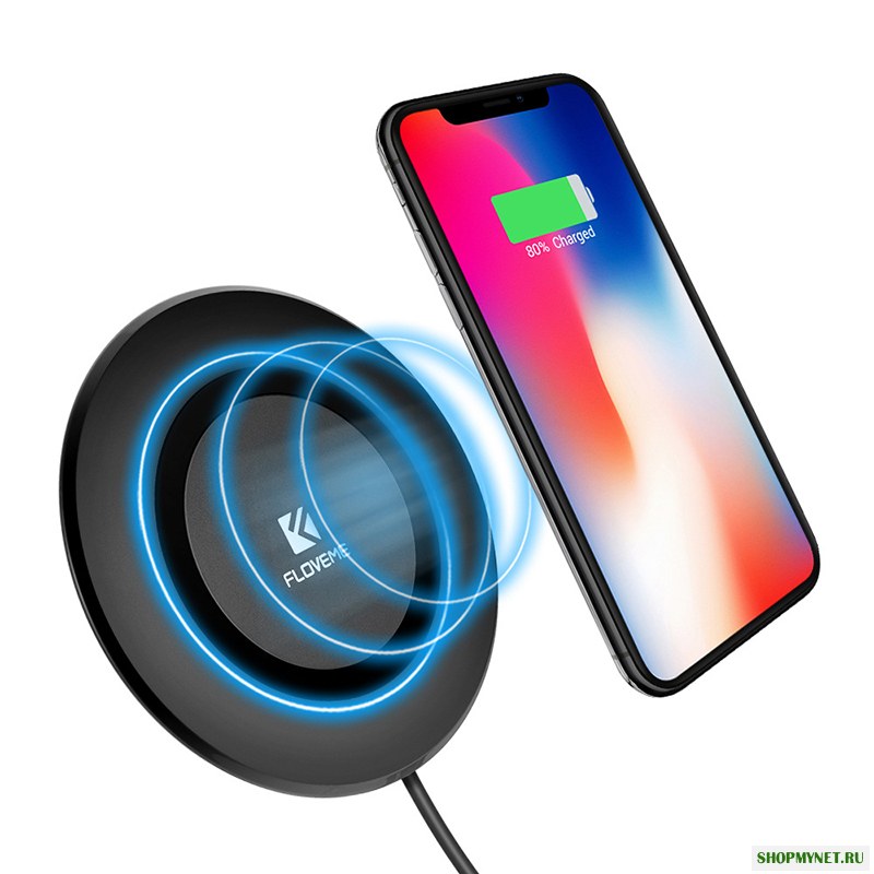 Floveme 5W smart Qi Зарядное устройство для зарядного устройства для iphone X 8 / 8Plus Sasmung S8