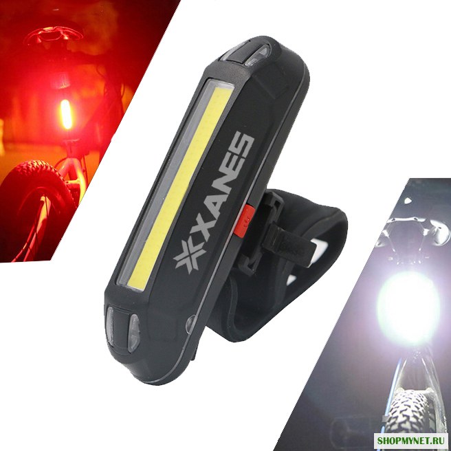 XANES 2 в 1 500LM велосипедный USB аккумуляторный LED Задний фонарь переднего фонаря велосипеда Ультралегкий Предупреждающий свет ночью