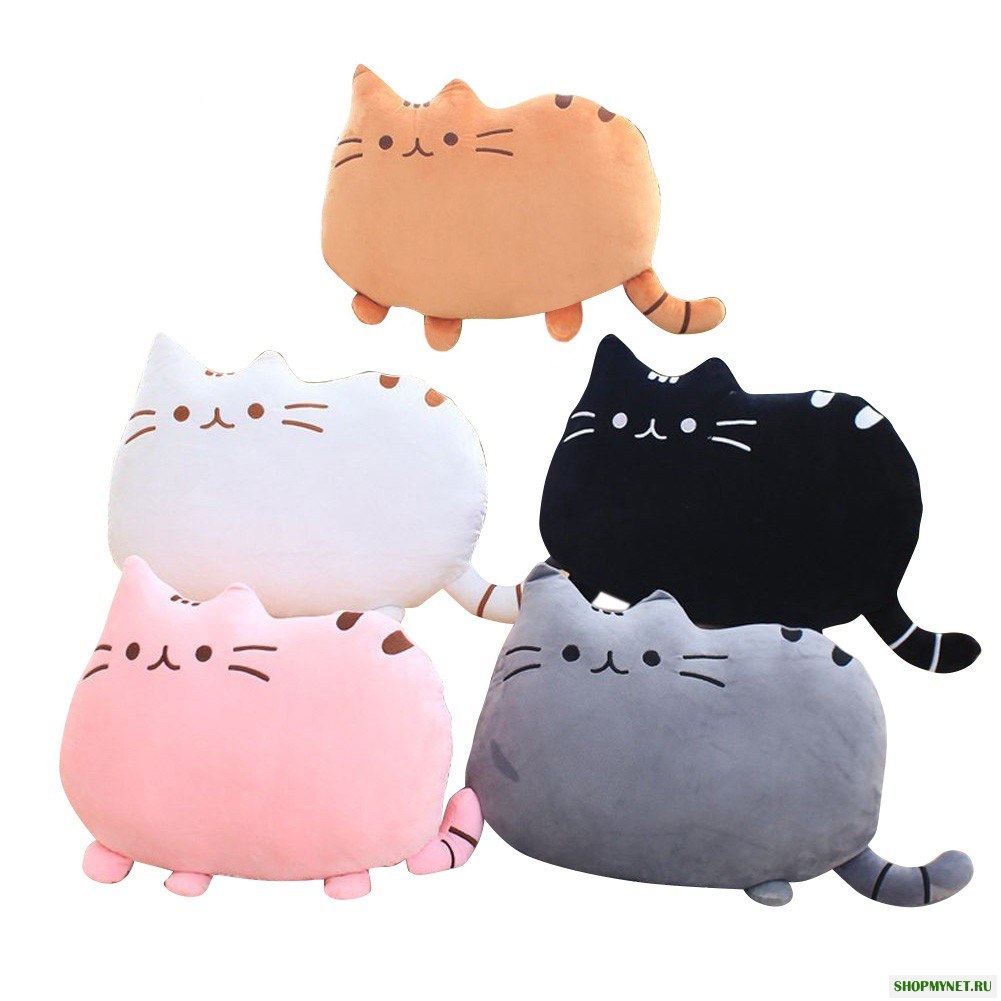 1шт творческий мультфильм Кот Soft задние подушки подушки