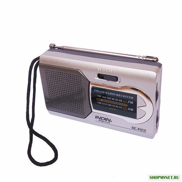 Indin BC-R22 Тонкий AM / FM Mini Portable World Приемник Стереодинамики Музыкальный плеер