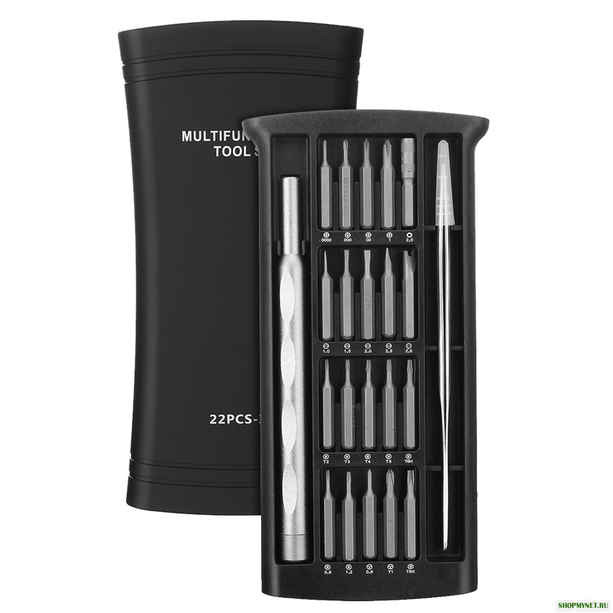 22Pcs Protable Multifunctional Отвертка Набор Прецизионный бытовой ремонт Инструмент с битами