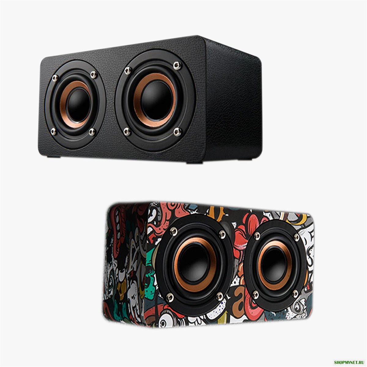 M5 10W Mini Retro Деревянный беспроводной Bluetooth Динамик Двойной громкоговоритель