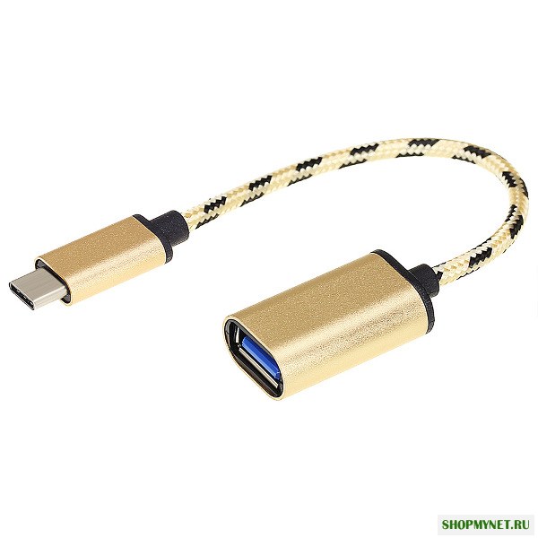Bakeey Tип-С Мужской к USB 3.1 Женский OTG Золотой плетеный Кабель для переносного адаптера для S8 Xiaomi 6 Letv