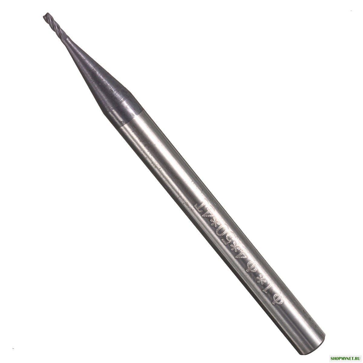 Drillpro 1мм 4 Концевая фреза с канавками 50мм Длина Фреза с ЧПУ из карбида вольфрама Инструмент