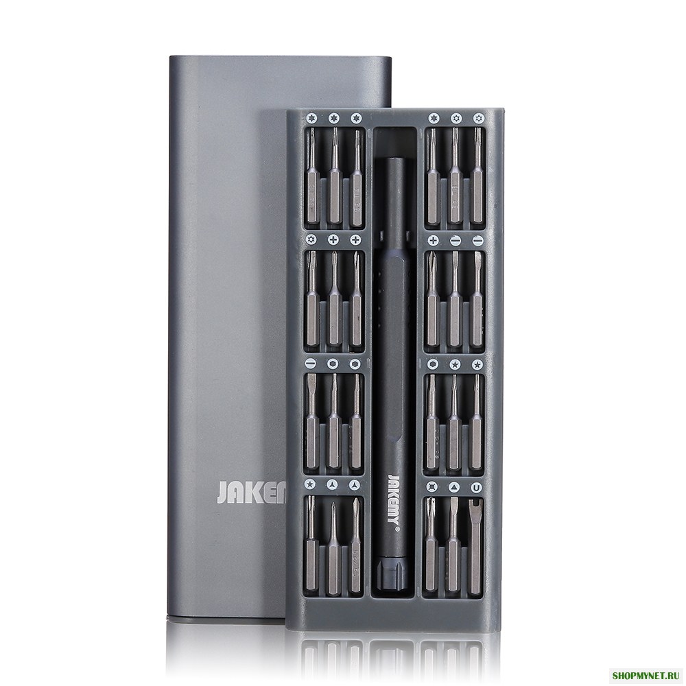 JAKEMY JM-8168 Отвертка Комплект 24 в 1 многоцелевой магнитной точности с глубоким отверстием Болт бит