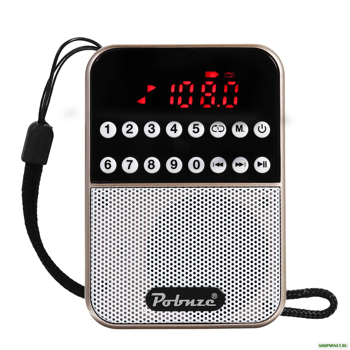 ЖК-цифровой FM-карман Радио Динамик USB TF-карта MP3-плеер