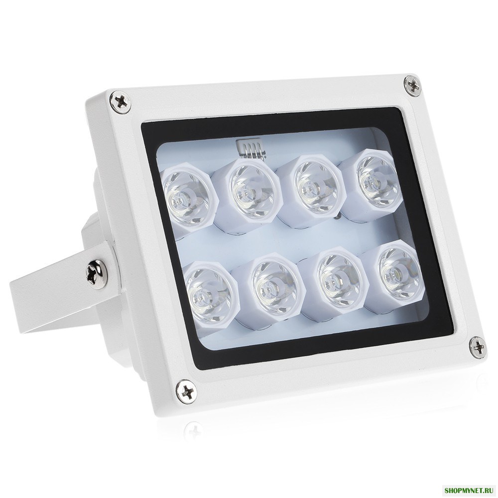 Инфракрасный осветитель 8 Array IR LEDS Ночной вид Широкий угол На открытом воздухе Водонепроницаемы для безопасности CCTV