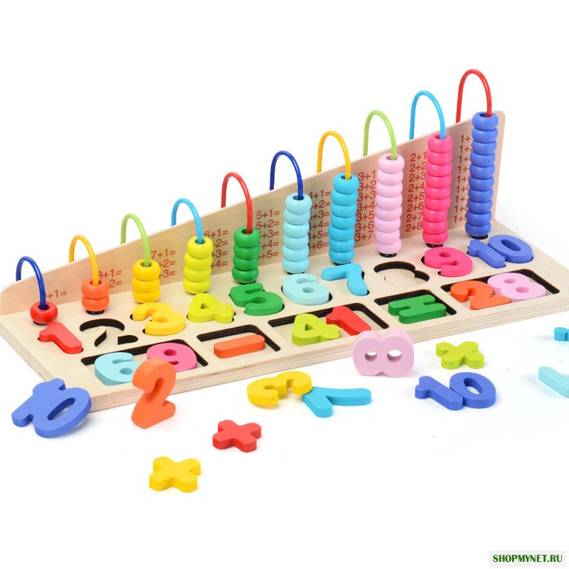 Детский учебник по математике Abacus Computing Frame Blocks Toys